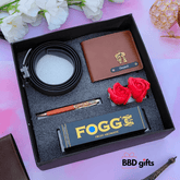 Personalized Wallet Combo | Customised Mens Gift Hamper | Gift for him | Gift for husband | Birthday Gift | Anniversary Gift | - BBD GIFTS